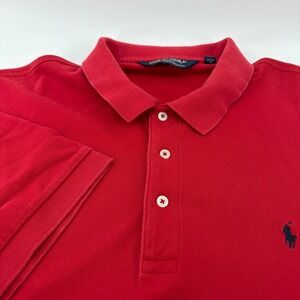 Polo Golf Ralph Lauren XXL‎ Red Polo Shirt Classic Fit Short Sleeve